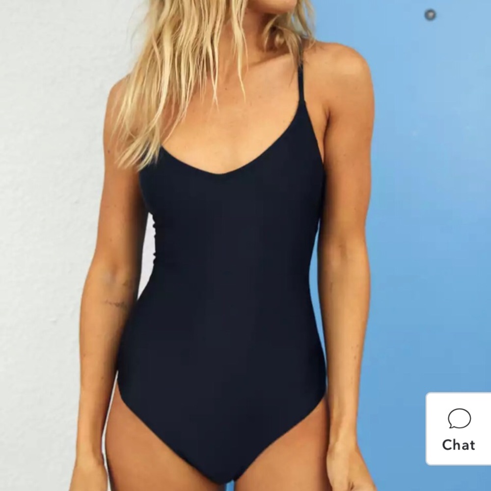 *NEW* Aerie Strappy Back One Piece Swimsuit - Black